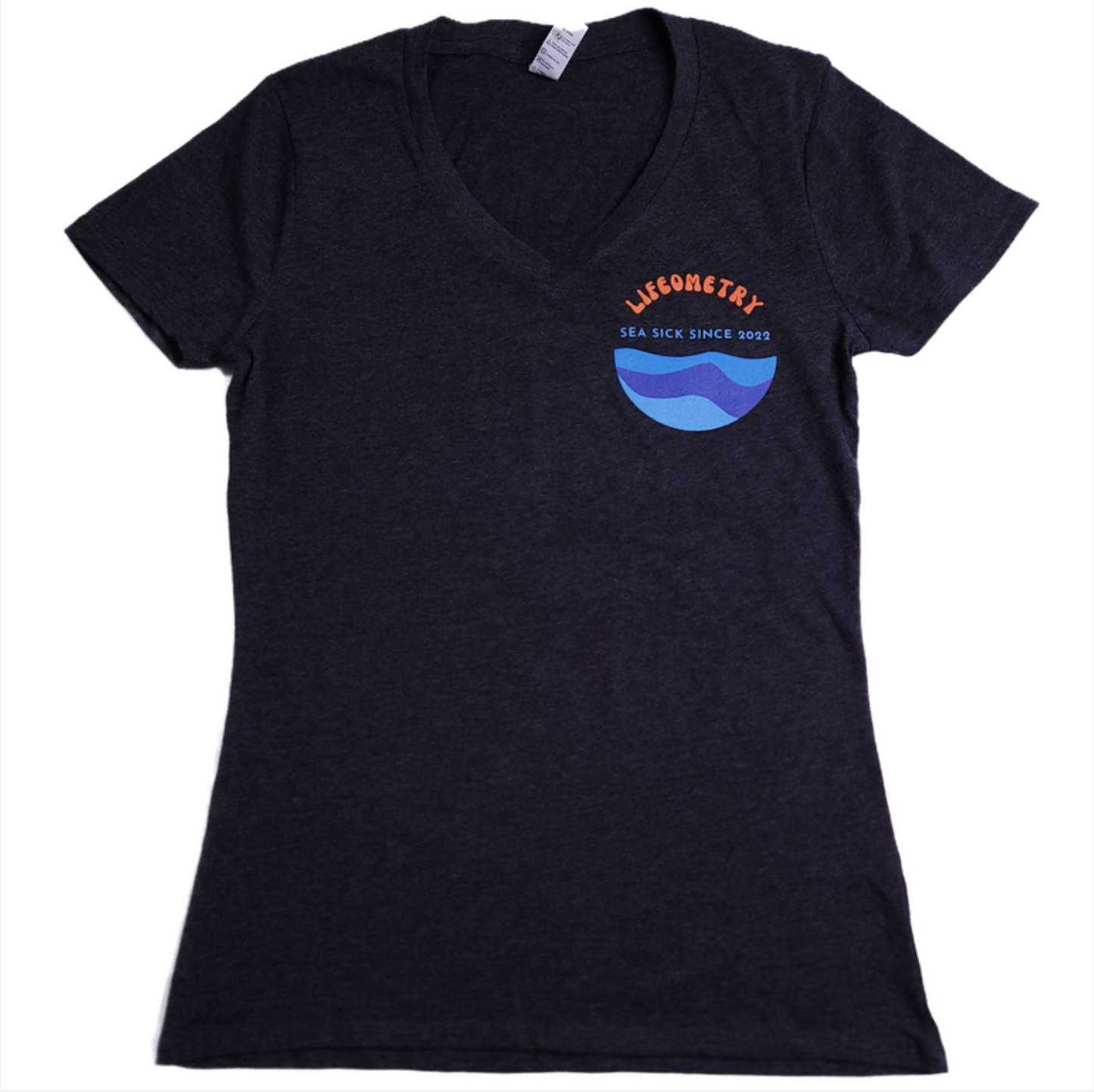 Women's Sea Sick V-neck Charcoal Grey